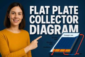 flat plate collector diagram