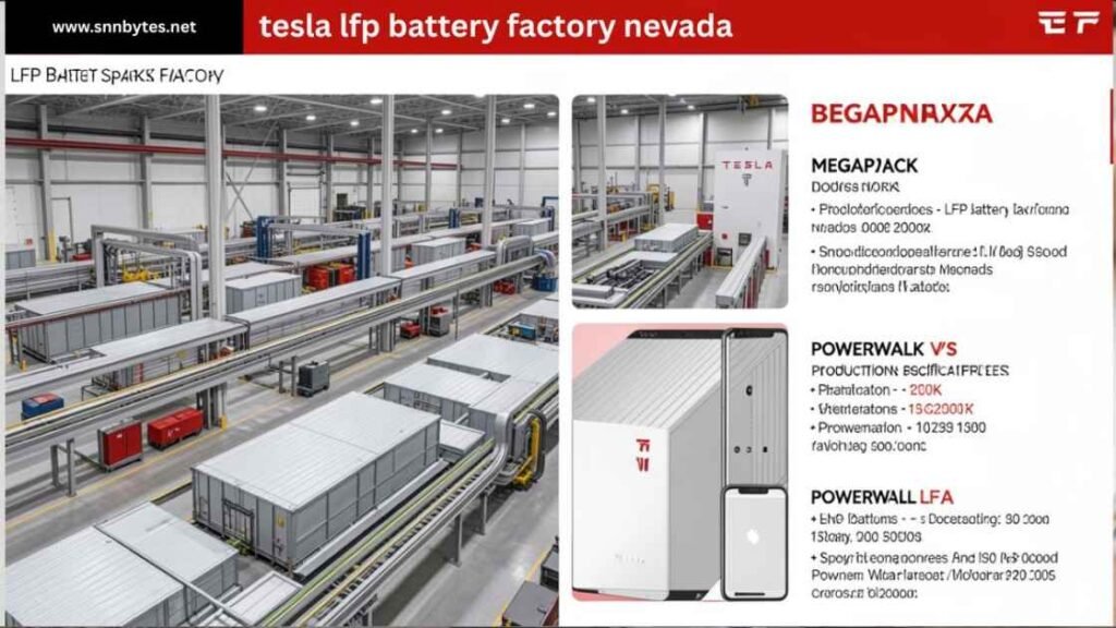 tesla lfp battery factory nevada