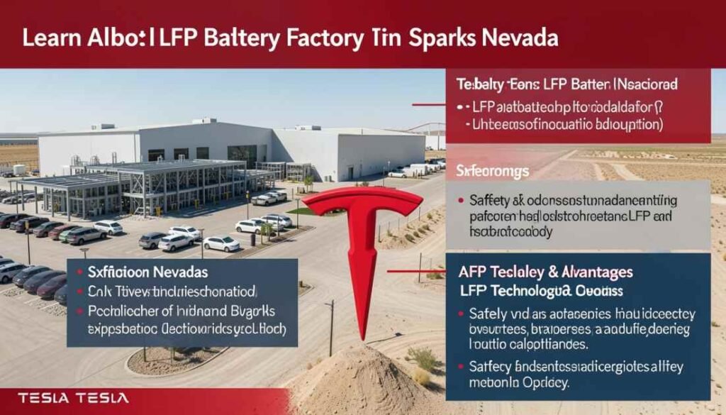 tesla lfp battery factory nevada