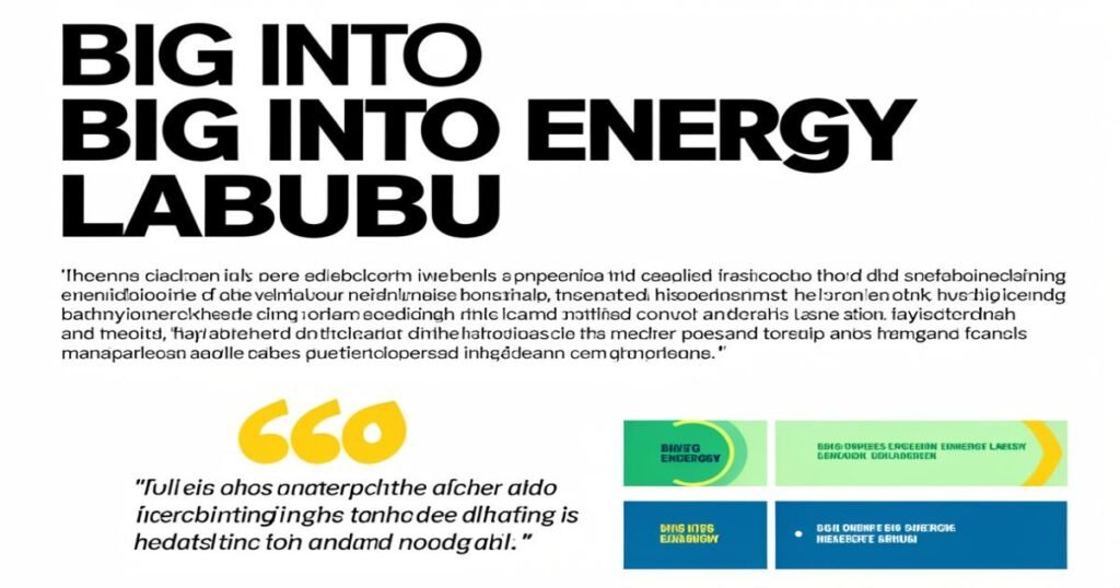 Big Into Energy Labubu